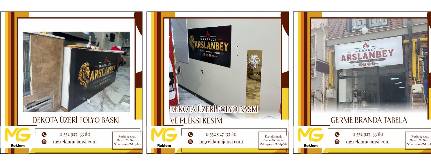 MG Reklam Proje Çalışması - MG Reklam Ajansı, Eskişehir
