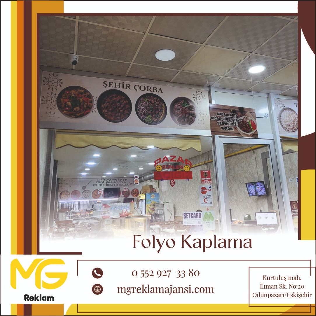 Folyo Kaplama - MG Reklam Ajansı, Eskişehir