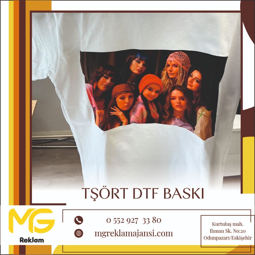 Tişört DTF Baskı - MG Reklam Ajansı, Eskişehir