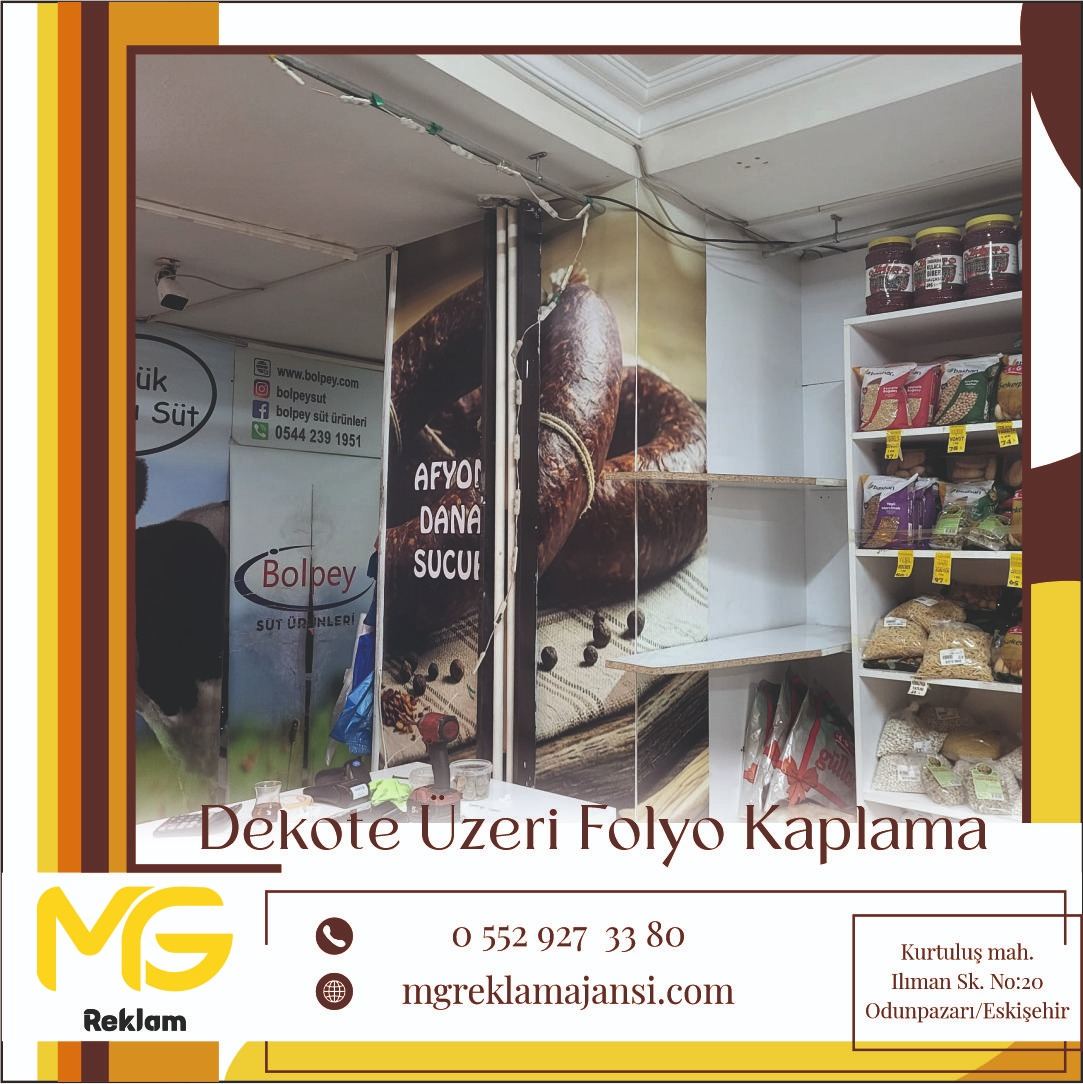 Dekote Üzeri Folyo Kaplama - MG Reklam Ajansı, Eskişehir